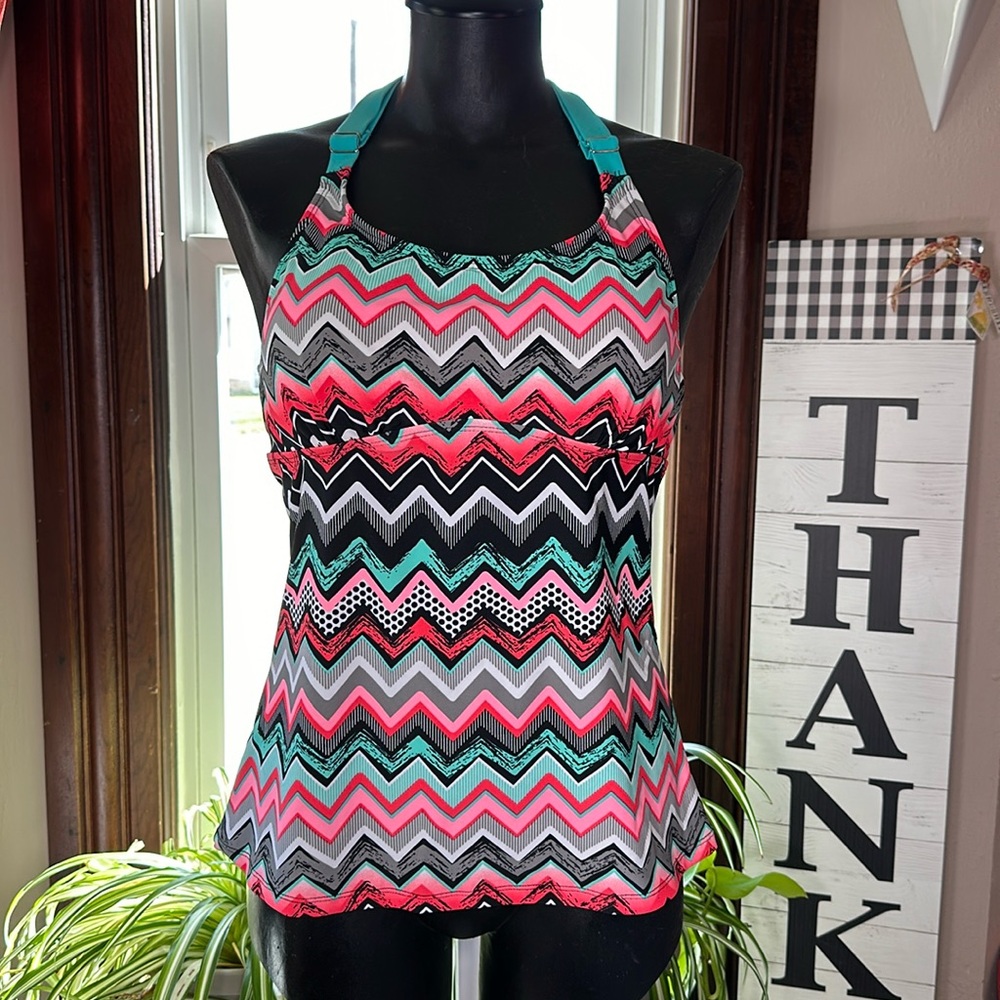 New Tankini Geometric Bright size large woman